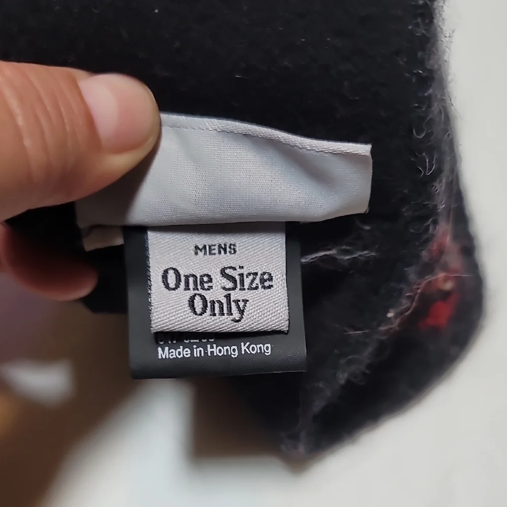 Smartwool Black and Red Knit Headband Accessory